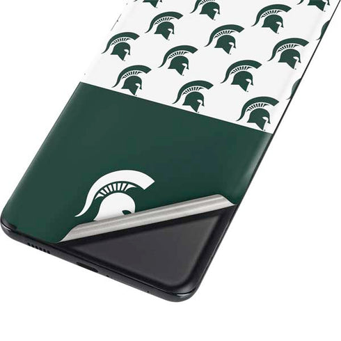 Michigan State University Spartans MSU Split Galaxy S21 Plus 5G Skin